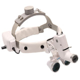 Portable Surgical Binocular Loupes 3.5X Head-mounted magnifying glasses LED Headlight Dental Magnifier