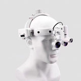 Portable Surgical Binocular Loupes 3.5X Head-mounted magnifying glasses LED Headlight Dental Magnifier
