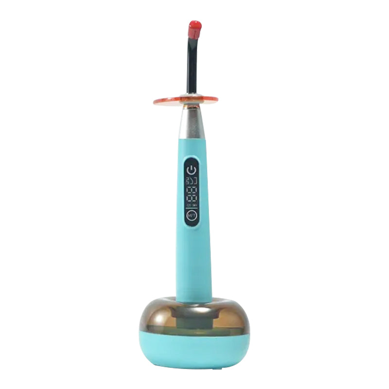 Cordless LED Dental Curing Light, 5W High Power, 800-1400mW/cm², Portable Dentist Lamp