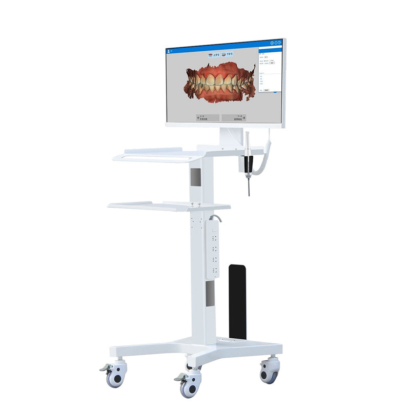 Yicorgard Medical Trolley With Monitor Mount Oral Scanner Holder